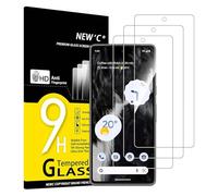 NEW'C 3 Piezas, Protector Pantalla para Google Pixel 7 (no compatible con Pixel 7a), Cristal templado Antiarañazos, Antihuellas, Sin Burbujas, Dureza 9H, 0.33 mm Ultra Transparente, Ultra Resistente