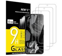 NEW'C 3 Piezas, Protector Pantalla para Google Pixel 8A, Cristal templado Antiarañazos, Antihuellas, Sin Burbujas, Dureza 9H, 0.33 mm Ultra Transparente, Ultra Resistente