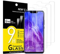 NEW'C 3 Piezas, Protector Pantalla para Huawei Nova 3, Nova 3i, Cristal templado Antiarañazos, Antihuellas, Sin Burbujas, Dureza 9H, 0.33 mm Ultra Transparente, Ultra Resistente