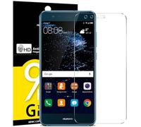 NEW'C 3 Piezas, Protector Pantalla para Huawei P10 Lite, Cristal Templado Antiarañazos, Antihuellas, Sin Burbujas, Dureza 9H, 0.33 mm Ultra Transparente, Ultra Resistente