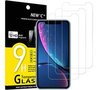 NEW'C 3 Piezas, Protector Pantalla para iPhone 11 y iPhone XR (6,1 Pulgadas), Cristal templado Antiarañazos, Antihuellas, Sin Burbujas, Dureza 9H, 0.33 mm Ultra Transparente, Ultra Resistente