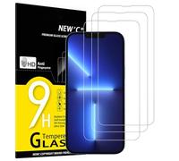 NEW'C 3 Piezas, Protector Pantalla para iPhone 13 Pro Max, iPhone 14 Plus (6,7 Pulgadas), Cristal templado Antiarañazos, Antihuellas, Sin Burbujas, Dureza 9H,Ultra Transparente, Ultra Resistente