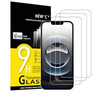 NEW'C 3 Piezas, Protector Pantalla para iPhone 16e (6,1 pulgadas), Cristal templado Antiarañazos, Antihuellas,Sin Burbujas, Dureza 9H,0.33 mm Ultra Transparente, Ultra Resistente