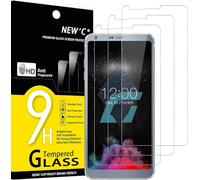 NEW'C 3 Piezas, Protector Pantalla para LG G6, Cristal templado Antiarañazos, Antihuellas, Sin Burbujas, Dureza 9H, 0.33 mm Ultra Transparente, Ultra Resistente