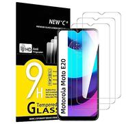 NEW'C 3 Piezas, Protector Pantalla para Motorola Edge 20, Cristal templado, Sin Burbujas, Dureza 9H, 0.33 mm Ultra Transparente, Ultra Resistente