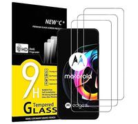 NEW'C 3 Piezas, Protector Pantalla para Motorola Edge 20 Lite, Cristal templado, Sin Burbujas, Dureza 9H, 0.33 mm Ultra Transparente, Ultra Resistente