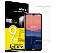 NEW'C 3 Piezas, Protector Pantalla para Nokia C21, Cristal templado, Sin Burbujas, Dureza 9H, 0.33 mm Ultra Transparente, Ultra Resistente