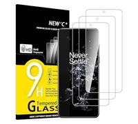 NEW'C 3 Piezas, Protector Pantalla para OnePlus 10T 5G (6,7 Pulgadas), Cristal templado Antiarañazos, Antihuellas, Sin Burbujas, Dureza 9H, 0.33 mm Ultra Transparente, Ultra Resistente