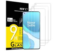 NEW'C 3 Piezas, Protector Pantalla para OnePlus 8T, Cristal templado Antiarañazos, Antihuellas, Sin Burbujas, Dureza 9H, 0.33 mm Ultra Transparente, Ultra Resistente