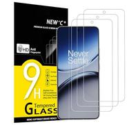 NEW'C 3 Piezas, Protector Pantalla para OnePlus Nord 4, Cristal templado Antiarañazos, Antihuellas, Sin Burbujas, Dureza 9H, 0.33 mm Ultra Transparente, Ultra Resistente