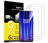 NEW'C 3 Piezas, Protector Pantalla para OnePlus Nord CE 2 5G Cristal Templado Antiarañazos, Antihuellas, Sin Burbujas, Dureza 9H, 0.33 mm Ultra Transparente, Ultra Resistente