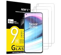 NEW'C 3 Piezas, Protector Pantalla para OnePlus Nord CE 5G, Cristal templado Antiarañazos, Antihuellas, Sin Burbujas, Dureza 9H, 0.33 mm Ultra Transparente, Ultra Resistente