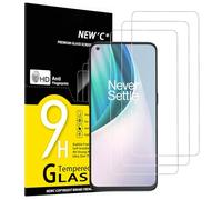 NEW'C 3 Piezas, Protector Pantalla para OnePlus Nord N10 5G, Cristal templado Antiarañazos, Antihuellas, Sin Burbujas, Dureza 9H, 0.33 mm Ultra Transparente, Ultra Resistente