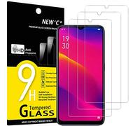 NEW'C 3 Piezas, Protector Pantalla para OPPO A11, A11X, OPPO A8, Cristal templado Antiarañazos, Antihuellas, Sin Burbujas, Dureza 9H, 0.33 mm Ultra Transparente, Ultra Resistente