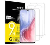 NEW'C 3 Piezas, Protector Pantalla para OPPO Reno Z, OPPO Reno R15X, Cristal templado Antiarañazos, Antihuellas, Sin Burbujas, Dureza 9H, 0.33 mm Ultra Transparente, Ultra Resistente