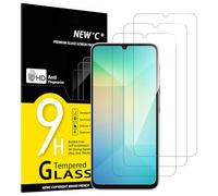 NEW'C 3 Piezas, Protector Pantalla para Samsung Galaxy A06, Cristal templado Antiarañazos, Antihuellas, Sin Burbujas, Dureza 9H, 0.33 mm Ultra Transparente, Ultra Resistente