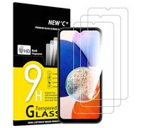 NEW'C 3 Piezas, Protector Pantalla para Samsung Galaxy A14 5G/4G, M14 5G, Cristal templado Antiarañazos, Antihuellas, Sin Burbujas, Dureza 9H, 0.33 mm Ultra Transparente, Ultra Resistente