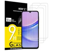NEW'C 3 Piezas, Protector Pantalla para Samsung Galaxy A15 5G/4G, Cristal Templado Antiarañazos, Antihuellas, Sin Burbujas, Dureza 9H, 0.33 mm Ultra Transparente, Ultra Resistente