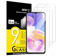 NEW'C 3 Piezas, Protector Pantalla para Samsung Galaxy A23 4G, Samsung Galaxy A23 5G, Cristal Templado Antiarañazos, Antihuellas, Dureza 9H, 0.33 mm Ultra Transparente, Ultra Resistente