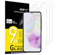 NEW'C 3 Piezas, Protector Pantalla para Samsung Galaxy A35 5G (6,5 pulgadas), Cristal templado Antiarañazos, Antihuellas, Sin Burbujas, Dureza 9H, 0.33 mm Ultra Transparente, Ultra Resistente