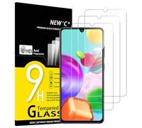 NEW'C 3 Piezas, Protector Pantalla para Samsung Galaxy A41, Cristal templado Antiarañazos, Antihuellas, Sin Burbujas, Dureza 9H, 0.33 mm Ultra Transparente, Ultra Resistente