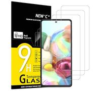 NEW'C 3 Piezas, Protector Pantalla para Samsung Galaxy A71, Note 10 Lite, Cristal templado Antiarañazos, Antihuellas, Sin Burbujas, Dureza 9H, 0.33 mm Ultra Transparente, Ultra Resistente