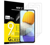 NEW'C 3 Piezas, Protector Pantalla para Samsung Galaxy M13 y M23 5G, Cristal templado Antiarañazos, Antihuellas, Sin Burbujas, Dureza 9H, 0.33 mm Ultra Transparente, Ultra Resistente