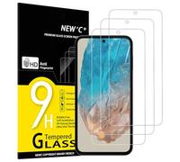 NEW'C 3 Piezas, Protector Pantalla para Samsung Galaxy M35 5G, Cristal templado Antiarañazos, Antihuellas, Sin Burbujas, Dureza 9H, 0.33 mm Ultra Transparente, Ultra Resistente