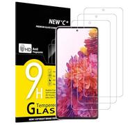NEW'C 3 Piezas, Protector Pantalla para Samsung Galaxy S20 FE / S20 FE 5G, Cristal templado Antiarañazos, Antihuellas, Sin Burbujas, Dureza 9H, 0.33 mm Ultra Transparente, Ultra Resistente