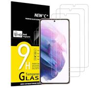 NEW'C 3 Piezas, Protector Pantalla para Samsung Galaxy S21 5G (6.2 Pulgadas), Cristal templado Antiarañazos, Antihuellas, Sin Burbujas, Dureza 9H, 0.26 mm Ultra Transparente, Ultra Resistente