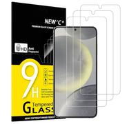 NEW'C 3 Piezas, Protector Pantalla para Samsung Galaxy S24 5G, Cristal templado Antiarañazos, Antihuellas, Sin Burbujas, Dureza 9H, 0.33 mm Ultra Transparente, Ultra Resistente