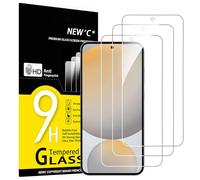 NEW'C 3 Piezas, Protector Pantalla para Samsung Galaxy S24 FE 5G, Cristal templado Antiarañazos, Antihuellas, Sin Burbujas, Dureza 9H, 0.33 mm Ultra Transparente, Ultra Resistente