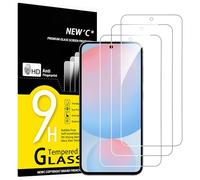 NEW'C 3 Piezas, Protector Pantalla para Samsung Galaxy S25 FE, Cristal templado Antiarañazos, Antihuellas, Sin Burbujas, Dureza 9H, 0.33 mm Ultra Transparente, Ultra Resistente