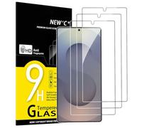 NEW'C 3 Piezas, Protector Pantalla para Samsung Galaxy S25 Ultra, Cristal templado Antiarañazos, Antihuellas, Sin Burbujas, Dureza 9H, Ultra Transparente, Ultra Resistente