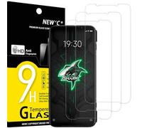 NEW'C 3 Piezas, Protector Pantalla para Xiaomi Black Shark 3 Pro, Cristal templado Antiarañazos, Antihuellas, Sin Burbujas, Dureza 9H, 0.33 mm Ultra Transparente, Ultra Resistente