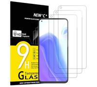 NEW'C 3 Piezas, Protector Pantalla para Xiaomi Mi 10T 5G, Mi 10T Pro 5G, Cristal templado Antiarañazos, Antihuellas, Sin Burbujas, Dureza 9H, 0.33 mm Ultra Transparente, Ultra Resistente