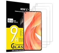 NEW'C 3 Piezas, Protector Pantalla para Xiaomi Mi 11 Lite/Mi 11 Lite 5G, Cristal Templado Antiarañazos, Antihuellas, Sin Burbujas, Dureza 9H, 0.33 mm Ultra Transparente, Ultra Resistente