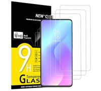 NEW'C 3 Piezas, Protector Pantalla para Xiaomi Mi 9T, Mi 9T Pro, Cristal templado Antiarañazos, Antihuellas, Sin Burbujas, Dureza 9H, 0.33 mm Ultra Transparente, Ultra Resistente