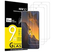 NEW'C 3 Piezas, Protector Pantalla para Xiaomi POCO F5, F5 Pro, Cristal templado Antiarañazos, Antihuellas, Sin Burbujas, Dureza 9H, 0.33 mm Ultra Transparente, Ultra Resistente