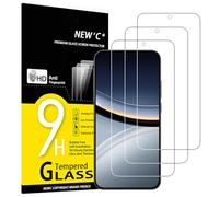 NEW'C 3 Piezas, Protector Pantalla para Xiaomi POCO F7, Cristal templado Antiarañazos, Antihuellas, Sin Burbujas, Dureza 9H, 0.33 mm Ultra Transparente, Ultra Resistente