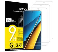 NEW'C 3 Piezas, Protector Pantalla para Xiaomi Poco X6 5G, X6 Pro 5G, Cristal templado Antiarañazos, Antihuellas, Sin Burbujas, Dureza 9H, 0.33 mm Ultra Transparente, Ultra Resistente