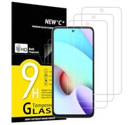 NEW'C 3 Piezas, Protector Pantalla para Xiaomi redmi 10, Cristal templado Antiarañazos, Antihuellas, Sin Burbujas, Dureza 9H, 0.33 mm Ultra Transparente, Ultra Resistente