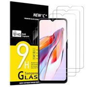 NEW'C 3 Piezas, Protector Pantalla para Xiaomi Redmi 12C, Xiaomi Redmi 10C, Cristal Templado Antiarañazos, Antihuellas, Sin Burbujas, Dureza 9H, 0.33 mm Ultra Transparente, Ultra Resistente