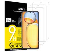 NEW'C 3 Piezas, Protector Pantalla para Xiaomi Redmi 13C 5G/4G, Xiaomi Poco C65, Cristal Templado Antiarañazos, Antihuellas, Sin Burbujas, Dureza 9H, 0.33 mm Ultra Transparente, Ultra Resistente