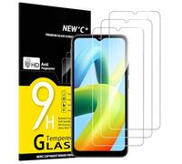 NEW'C 3 Piezas, Protector Pantalla para Xiaomi Redmi A1,A1+, A2,A2+, Cristal templado Antiarañazos, Antihuellas, Sin Burbujas, Dureza 9H, 0.33 mm Ultra Transparente, Ultra Resistente