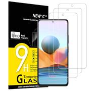 NEW'C 3 Piezas, Protector Pantalla para Xiaomi Redmi Note 10 Pro, 10 Pro Max 4G, Cristal templado Antiarañazos, Antihuellas, Sin Burbujas, Dureza 9H, 0.33 mm Ultra Transparente, Ultra Resistente