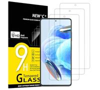 NEW'C 3 Piezas, Protector Pantalla para Xiaomi Redmi Note 12 Pro, 12 Pro+ 5G, Cristal templado Antiarañazos, Antihuellas, Sin Burbujas, Dureza 9H, 0.33 mm Ultra Transparente, Ultra Resistente