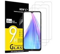 NEW'C 3 Piezas, Protector Pantalla para Xiaomi Redmi Note 8T, Cristal templado Antiarañazos, Antihuellas, Sin Burbujas, Dureza 9H, 0.33 mm Ultra Transparente, Ultra Resistente
