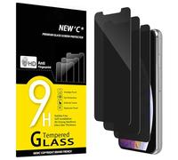 NEW'C 3 Piezas, Protector pantalla privacidad para iPhone 11 Pro Max, iPhone XS Max (6,5 Pulgadas), Ángulo de Privacidad 28 Grados, Dureza Ultra Duradera 9H, Sin Burbujas