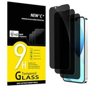 NEW'C 3 Piezas, Protector pantalla privacidad para iPhone 13 Mini (5,4 Pulgadas), Ángulo de Privacidad 35 Grados Equilibrado con Protección Ocular, Dureza Ultra Duradera 9H, Sin Burbujas